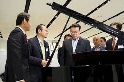 回顾发展历史，畅想科技未来|中国浙江省代表团视察钱柜777企业博物馆